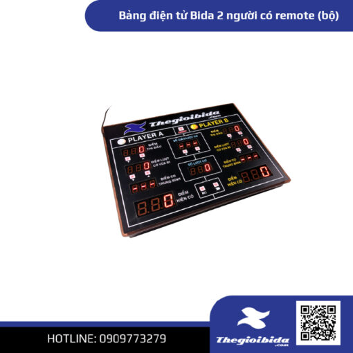 Bảng điện Tử Bida 2 Người Có Remote (bộ) (2)