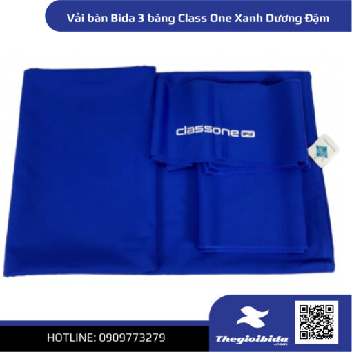 Vải Bàn Bida 3 Băng Classone Xanh Dương Đậm (3)