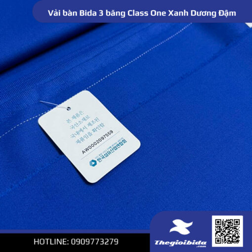 Vải Bàn Bida 3 Băng Classone Xanh Dương Đậm (4)