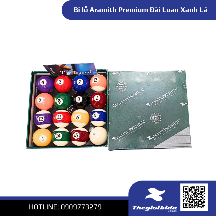 Bi Lỗ Aramith Premium Đài Loan Xanh Lá (1)