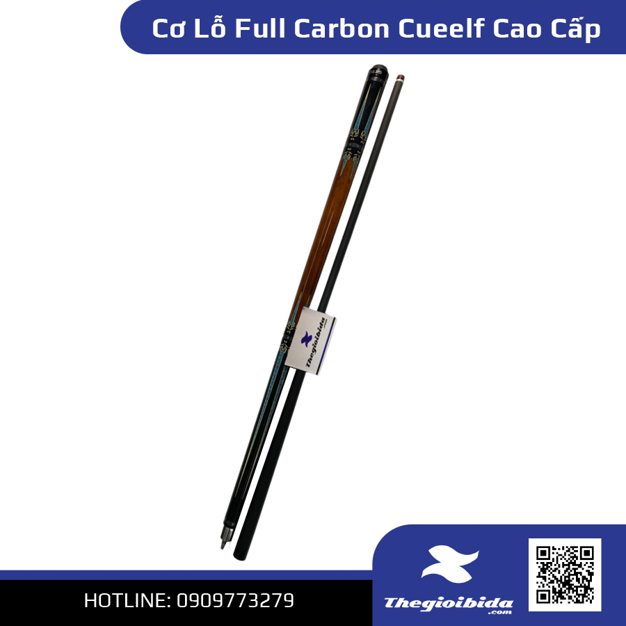 Cơ Bida Lỗ Full Carbon Cueelf Cao Cấp (4)