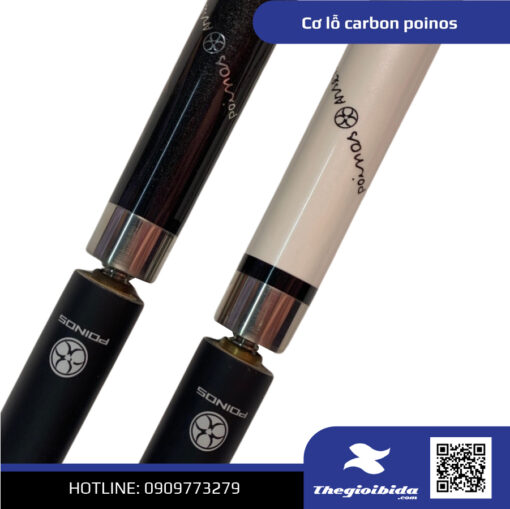 Cơ Bida Lỗ Carbon Poinos (3)