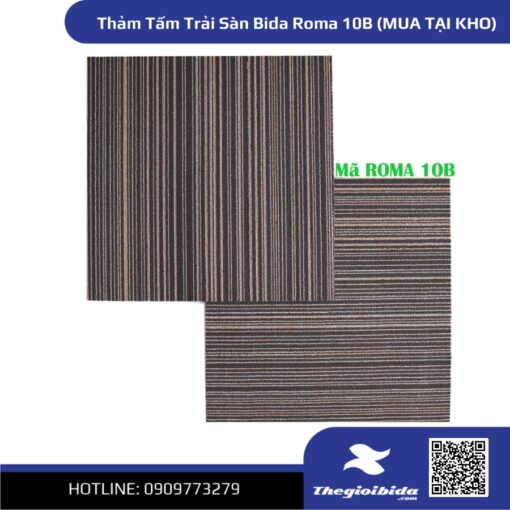 10 Thảm Tấm Trải Sàn Bida Roma 10b (mua TẠi Kho)