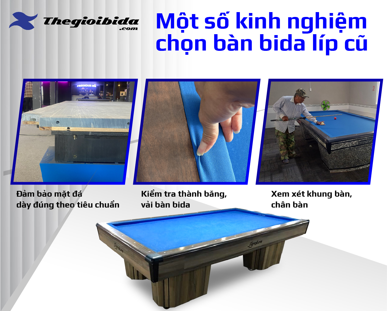 Địa chỉ bán bàn bida líp cũ ở quận 12