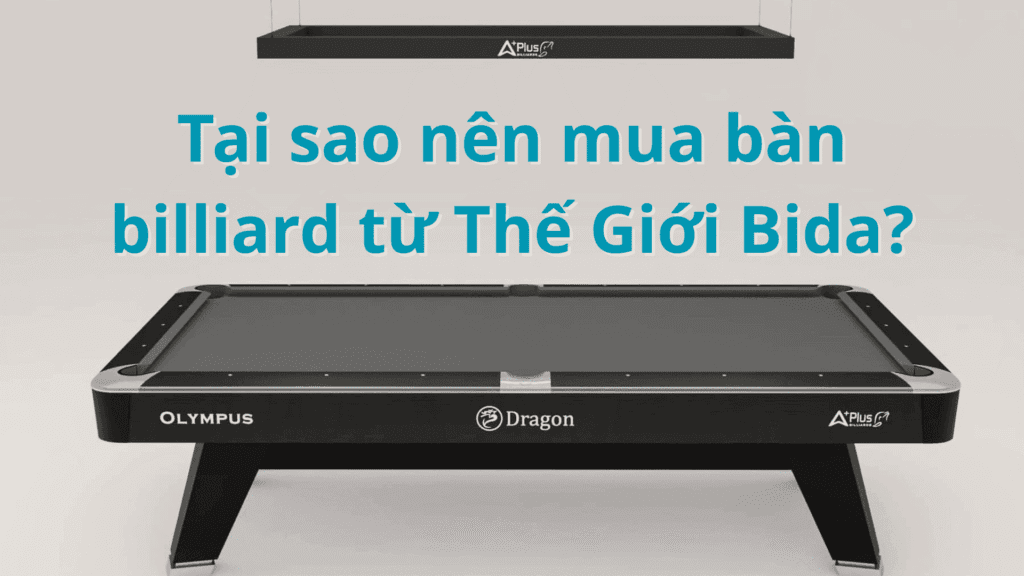 Tại sao nên mua bàn billiard từ Thế Giới Bida?